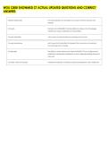 WGU C808 SNOWMED CT ACTUAL UPDATED QUESTIONS AND CORRECT &NewLine;ANSWERS 