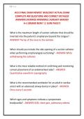 ACLS FINAL EXAM NEWEST 2026&sol;2027 ACTUAL EXAM &NewLine;COMPLETE 400 QUESTIONS AND CORRECT DETAILED &NewLine;ANSWERS &lpar;VERIFIED ANSWERS&rpar; &vert;ALREADY GRADED &NewLine;A&plus;&vert;&vert;BRAND NEW&excl;&excl; &vert;&vert; SURE PASS&excl;&excl;&excl;