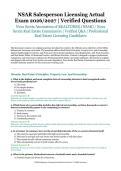 NSAR Salesperson Licensing Actual Exam &ndash; Nova Scotia Association of REALTORS&reg; &lpar;NSAR&rpar; &sol; Nova Scotia Real Estate Commission &ndash; 2026&sol;2027 Academic Year &ndash; Verified Questions and Answers for Professional Real Estate Licensing Candidates