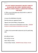  &NewLine;ACLS POST VERIFIED EXAM NEWEST 2026&sol;2027 COMPLETE &NewLine;500 QUESTIONS AND CORRECT ANSWERS &lpar;VERIFIED &NewLine;ANSWERS&rpar; &vert;ALREADY GRADED A&plus;&vert;&vert;BRAND NEW VERSION&vert;&vert; &NewLine;SURE PASS&excl;&excl;&excl;