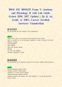 BIOS 252&sol; BIOS252 Exam 3&colon; Anatomy and Physiology II with Lab Guide &lpar;Latest 2026&sol; 2027 Update&rpar; &vert; Qs & As&vert; Grade A&vert; 100&percnt; Correct &lpar;Verified Answers&rpar;- Chamberlain