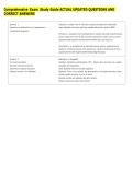 Comprehensive Exam Study Guide ACTUAL UPDATED QUESTIONS AND &NewLine;CORRECT ANSWERS