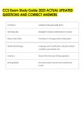 CCS Exam Study Guide 2023 ACTUAL UPDATED &NewLine;QUESTIONS AND CORRECT ANSWERS