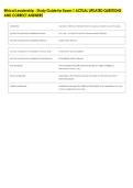 Ethical Leadership - Study Guide for Exam 1 ACTUAL UPDATED QUESTIONS &NewLine;AND CORRECT ANSWERS 