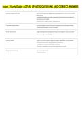 Exam 2 Study Guide ACTUAL UPDATED QUESTIONS AND CORRECT ANSWERS 