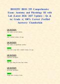 BIOS255&sol; BIOS 255 Comprehensive Exams&colon; Anatomy and Physiology III with Lab &lpar;Latest 2026&sol; 2027 Updates STUDY BUNDLE WITH COMPLETE SOLUTIONS&rpar; &vert; Qs & As&vert; Grade A&vert; 100&percnt; Correct &lpar;Verified Answers&rpar;- Chamberlain