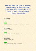 BIOS255&sol; BIOS 255 Exam 1&comma;2&comma;3&comma; Comprehensive Exams & Lab Practicum&colon; Anatomy and Physiology III with Lab &lpar;Latest 2026&sol; 2027 Updates STUDY BUNDLE WITH COMPLETE SOLUTIONS&rpar; &vert; Qs & As&vert; Grade A&vert; 100&percnt; Correct &lpar;Verified Answers&rpar;- Chamberlain