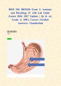 BIOS 256&sol; BIOS256 Exam 3&colon; Anatomy and Physiology IV with Lab Guide &lpar;Latest 2026&sol; 2027 Update&rpar; &vert; Qs & As&vert; Grade A&vert; 100&percnt; Correct &lpar;Verified Answers&rpar;- Chamberlain
