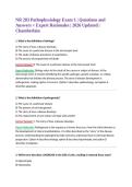 NR 283 Pathophysiology Exam 1 &vert; Questions and Answers &plus; Expert Rationales &vert; 2026 Updated &vert; Chamberlain