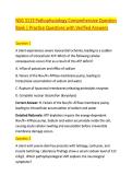 NSG 3113 Pathophysiology Comprehensive Question &NewLine;Bank &vert; Practice Questions with Verified Answers 
