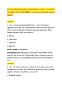 NSG 3113 Pathophysiology Success Bundle &vert; Exam 1&comma; Exam 2 & &NewLine;Final Exam Review 2026&sol;2027   questions and detailed answers &NewLine;newest