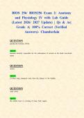 BIOS 256&sol; BIOS256 Exam 2&colon; Anatomy and Physiology IV with Lab Guide &lpar;Latest 2026&sol; 2027 Update&rpar; &vert; Qs & As&vert; Grade A&vert; 100&percnt; Correct &lpar;Verified Answers&rpar;- Chamberlain