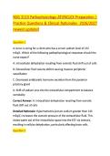 NSG 3113 Pathophysiology ATI&sol;NCLEX Preparation &vert; &NewLine;Practice Questions & Clinical Rationales  2026&sol;2027 &NewLine;newest updated 