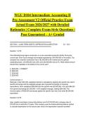 WGU D104 Intermediate Accounting II Pre-Assessment V2 Official Practice Exam Actual Exam 2026&sol;2027 with Detailed Rationales &vert; Complete Exam-Style Questions &vert; Pass Guaranteed &ndash; A&plus; Graded&NewLine;&NewLine;
