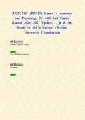 BIOS 256&sol; BIOS256 Exam 1&colon; Anatomy and Physiology IV with Lab Guide &lpar;Latest 2026&sol; 2027 Update&rpar; &vert; Qs & As&vert; Grade A&vert; 100&percnt; Correct &lpar;Verified Answers&rpar;- Chamberlain