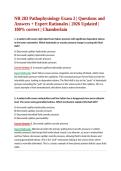 NR 283 Pathophysiology Exam 2 &vert; Questions and Answers &plus; Expert Rationales &vert; 2026 Updated &vert; 100&percnt; correct &vert; Chamberlain