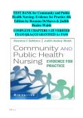 Community and Public Health Nursing&colon; Evidence for Practice&comma; 4th Edition by Rosanna DeMarco & Judith Healey-Walsh &vert; Exam Test Bank &colon; Verified Practice Questions&semi; Authentic Answer Guide