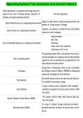 Operating Systems Test Questions and Answers Rated A