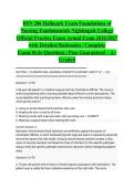 BSN 206 Hallmark Exam Foundations of Nursing Fundamentals Nightingale College Official Practice Exam Actual Exam 2026&sol;2027 with Detailed Rationales &vert; Complete Exam-Style Questions &vert; Pass Guaranteed &ndash; A&plus; Graded&NewLine;&NewLine;