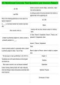 ICC Reinforced Concrete Test Questions and Answers Rated A