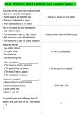 HVAC Practice Test Questions and Answers Rated A