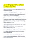 Advanced Rigging Test 2 Final Exam Q&A 2025&ndash;2026
