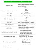 HVAC Final Exam Questions and Answers Graded A&plus;