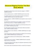 Advanced Rigging Practice Test &vert; Best Study Material 2025&ndash;2026