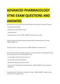 VTNE Advanced Pharmacology Questions & Answers 2025&ndash;2026