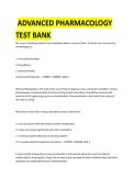 Advanced Pharmacology Test Bank 2025&ndash;2026 &vert; Nursing Exam Prep