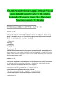 NR 283 Pathophysiology Exam 1 Official Practice Exam Actual Exam 2026&sol;2027 with Detailed Rationales &vert; Complete Exam-Style Questions &vert; Pass Guaranteed &ndash; A&plus; Graded&NewLine;&NewLine;