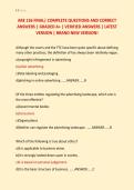 ARE 136 FINAL&vert; COMPLETE QUESTIONS AND CORRECT &NewLine;ANSWERS &vert; GRADED A&plus; &vert; VERIFIED ANSWERS &vert; LATEST &NewLine;VERSION &vert; BRAND NEW VERSION&excl; 