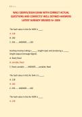 WGU C839V5&sol;D334 EXAM WITH CORRECT ACTUAL &NewLine;QUESTIONS AND CORRECTLY WELL DEFINED ANSWERS &NewLine;LATEST ALREADY GRADED A&plus; 2026 