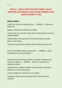 NSG 521 &ndash; EXAM 1 PREP EXAM WITH CORRECT ACTUAL &NewLine;QUESTIONS AND CORRECTLY WELL DEFINED ANSWERS LATEST &NewLine;ALREADY GRADED A&plus; 2026