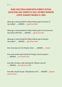 NURS 5432 FINAL EXAM WITH CORRECT ACTUAL &NewLine;QUESTIONS AND CORRECTLY WELL DEFINED ANSWERS &NewLine;LATEST ALREADY GRADED A&plus; 2026 