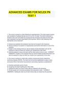 NCLEX PN Advanced Exam Test 1 &ndash; Practice Questions and Answers