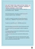 2025 EMT FISDAP FINAL EXAM &lpar;ACTUAL EXAM&rpar; ALL QUESTIONS AND CORRECT ANSWERS GRADED A&plus; VERIFIED ANSWERS LATEST EXAM