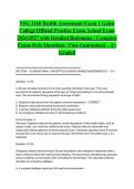 NSG 3160 Health Assessment Exam 1 Galen College Official Practice Exam Actual Exam 2026&sol;2027 with Detailed Rationales &vert; Complete Exam-Style Questions &vert; Pass Guaranteed &ndash; A&plus; Graded&NewLine;&NewLine;