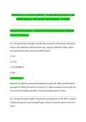  NUR 265 Exam 3 Actual Exam 2026&sol;2027 &ndash; Complete Med-Surg Questions with Detailed Rationales &vert; 100&percnt; Verified &vert; Pass Guaranteed &ndash; A&plus; Graded