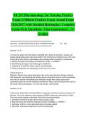 NR 293 Pharmacology for Nursing Practice Exam 2 Official Practice Exam Actual Exam 2026&sol;2027 with Detailed Rationales &vert; Complete Exam-Style Questions &vert; Pass Guaranteed &ndash; A&plus; Graded&NewLine;&NewLine;
