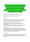 NR 668 Clinical Evaluation and Assessment CEA Final Exam Official Practice Exam Actual Exam 2026&sol;2027 with Detailed Rationales &vert; Complete Exam-Style Questions &vert; Pass Guaranteed &ndash; A&plus; Graded&NewLine;&NewLine;