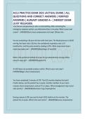 ACLS PRACTICE EXAM 2025 &lpar;ACTUAL EXAM&rpar; &vert; ALL QUESTIONS AND CORRECT ANSWERS VERIFIED ANSWERS ALREADY &vert; GRADED A&plus; NEWEST EXAM &lpar;JUST RELEASED&rpar;
