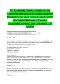 ATI Leadership Practice A Exam Nursing Leadership Management Principles Delegation Official Practice Exam Actual Exam 2026&sol;2027 with Detailed Rationales &vert; Complete Exam-Style Questions &vert; Pass Guaranteed &ndash; A&plus; Graded&NewLine;&NewLine;