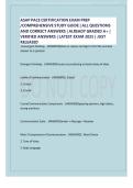 ASAP PACE CERTIFICATION EXAM PREP COMPREHENSIVE STUDY GUIDE &vert; ALL QUESTIONS AND CORRECT ANSWERS ALREADY GRADED A&plus; &vert; VERIFIED ANSWERS LATEST EXAM 2025