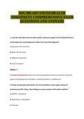NSG 500 ADVANCED HEALTH&NewLine;ASSESSMENT COMPREHENSIVE EXAM&NewLine;QUESTIONS AND ANSWERS