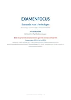 Examenfocus Economie voor Criminologen &vert; UGent
