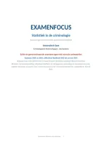 Examenfocus Statistiek in de criminologie &vert; UGent