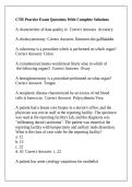 CTR Practice Exam Questions With Complete Solutions