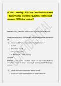 NC Post Licensing Questions WITH Correct Answers&period;pdf&period;docx