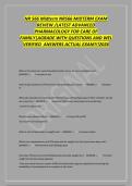 NR 566 Midterm NR566 MIDTERM EXAM&NewLine;REVIEW &sol;LATEST ADVANCED&NewLine;PHARMACOLOGY FOR CARE OF&NewLine;FAMILY&vert;AGRADE WITH QUESTIONS AND WEL&NewLine;VERIFIED ANSWERS ACTUAL EXAM&excl;&excl;&excl;2026